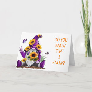 ***50º ANIVERSÁRIO*** Cartão GNOME COMICAL