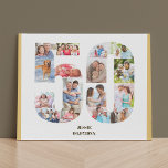 50º Aniversário Colagem de Fotos Número 50 Neutro<br><div class="desc">Crie seu próprio presente personalizado de fotos para o 50º aniversário. Essa colagem de fotos nítida tem a forma do número 50 em um fundo branco com areia bege neutra / bordas amarelas mudas e tipografia moderna de bronze. A colagem pode conter 16 fotos e o modelo está pronto para...</div>