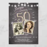 50º Aniversário Convite Vintage 50 Aniversário<br><div class="desc">INA Uma maneira perfeita de convidar seus convidados para esta festa de aniversário especial!</div>