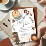 50º Aniversário Convites Café Pensado<br><div class="desc">Celebre seu marco com nossa na moda e divertida "50 e Fabulosa" convites de 50 anos! Perfeito para uma festa surpresa em qualquer estação, verão, outono, outono ou inverno, estes convites apresentam ilustrações charmosas de café com aquarela, capturando as vibrações aconchegantes de um encontro perfeito. Ideal para uma celebração feminina,...</div>