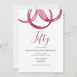 50º Aniversário Convites para Adultos Festa de Vin