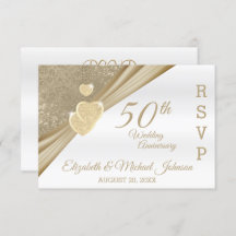 50º aniversário de casamento da Elegant - RSVP