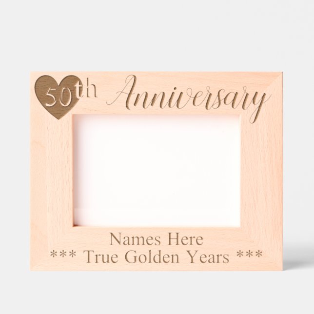 50º Aniversário do Ouro de Casamento Personalizado (Front)