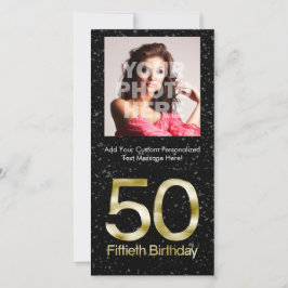 50º aniversário, Gelão Dourado Elegante Preto