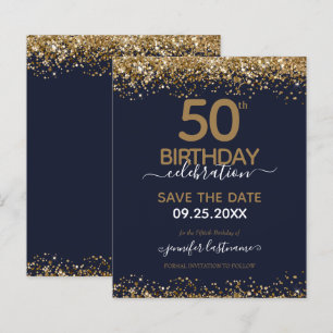 50º Aniversário Guardar o Convite de Orçamento de