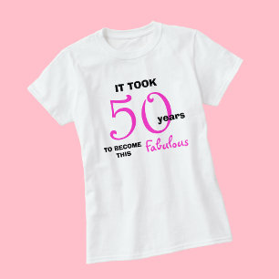 50º Camisetas de aniversário - 50 e fabuloso
