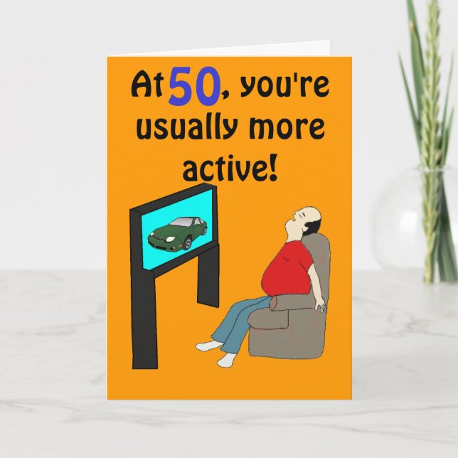 50º Cartão de aniversário (Frente)