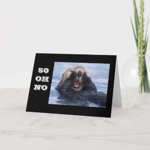 **50º** CARTÃO DE ANIVERSÁRIO HUMOROSO