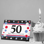 50º Cartão Humoroso de Aniversário! Cartão<br><div class="desc">Riu e parabéns no 50º aniversário!</div>