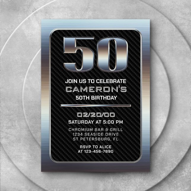 50º Convite à Apresentação de Aniversário de Homen (Criador carregado)