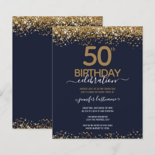 50º Convite de Orçamento de Festa de aniversári