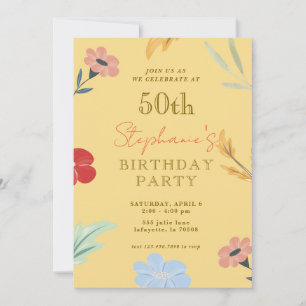 50º Convites de aniversário
