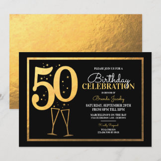 50º Convites de aniversário