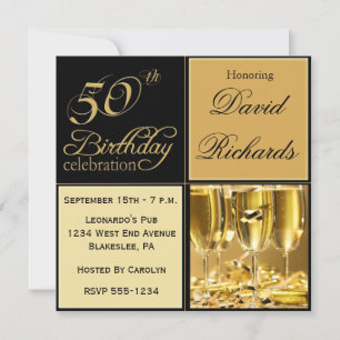50º Convites de aniversário