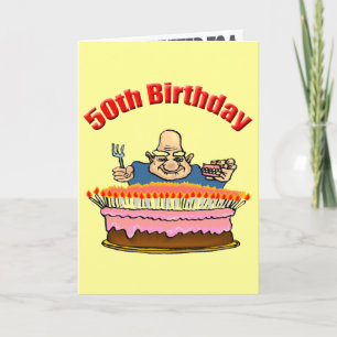 50º Convites de Aniversário Engraçado