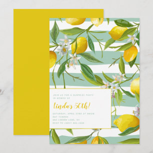 50º Convites de aniversário Limoncello