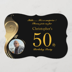 50º,Homem de Convite de Aniversário Qualquer idade