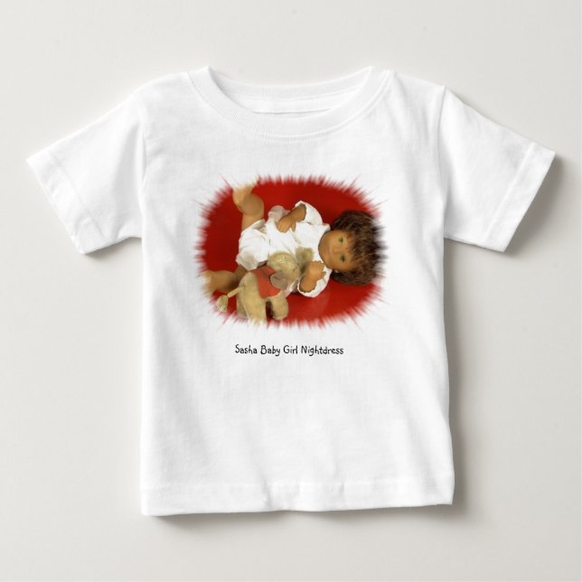 501_4 Sasha Baby Girl Nightdress T-Shirt (Frente)