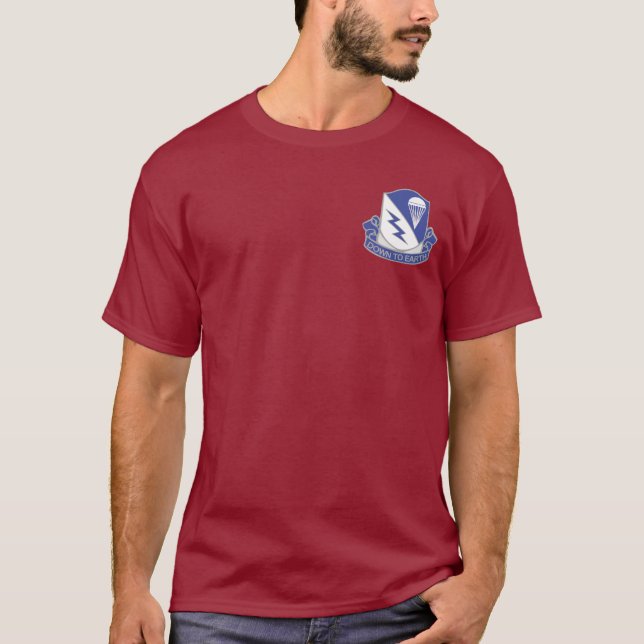 507th PIR + T-shirt transportados por via aérea (Frente)