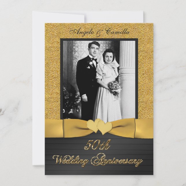 50. º aniversário do convite 3 (Frente)