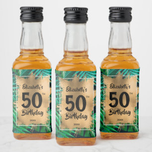 50.º aniversário Dourado em Plantas Tropicais Mini