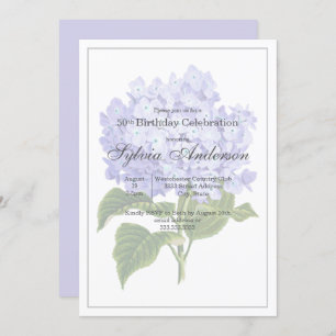 50. º Aniversário Hydrangea Botânica Convite