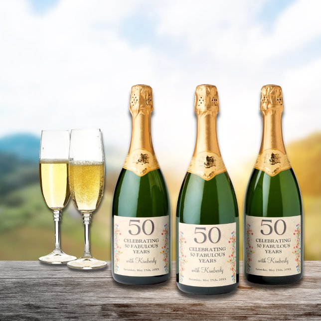 50.º Aniversário Personalizado 50 anos de chic mod (Criador carregado)