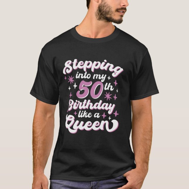 50.º Aniversário Rainha Longa Camisa (Frente)