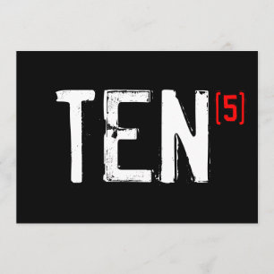 50.º Convite de Aniversário - 10 (vezes 5!)