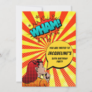 50.º Convite de Aniversário engraçado