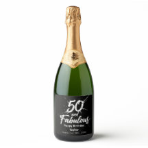 50 and Fabulous Birthday Bursting Modern Custom