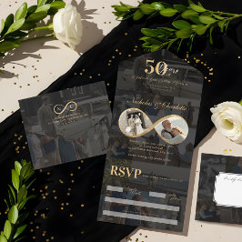 50 Anos Amor Infinito Colagem de Fotos Aniversário