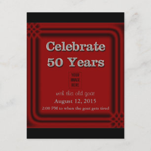 50 anos de celebração de convites para fotos de ca