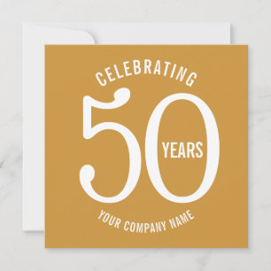 50 anos de convites de festas corporativos