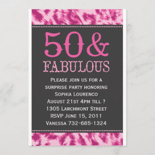 50 & Convite Fabuloso para Leopard