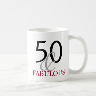 50 e 50th caneca fabulosa do presente de