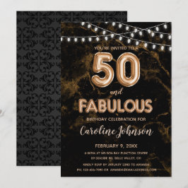 50 e Fabulosas Convites de Aniversário para Balões
