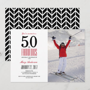 50 e Fabuloso   convite de aniversário 50