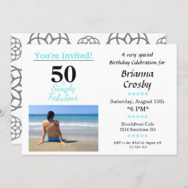 50 e Fabuloso Convite de Aniversário Simplesmente
