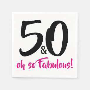 50 e guardanapo de papel da 50th festa de