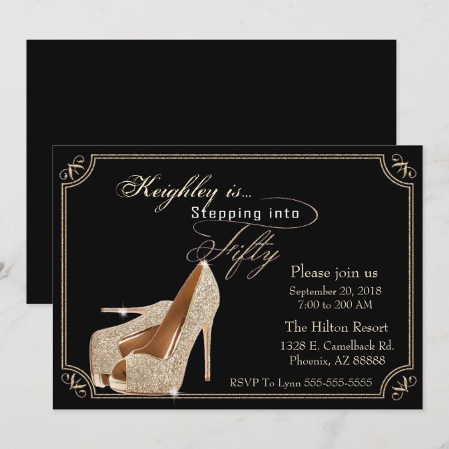 50.o Convite de Aniversário (Frente/Verso)