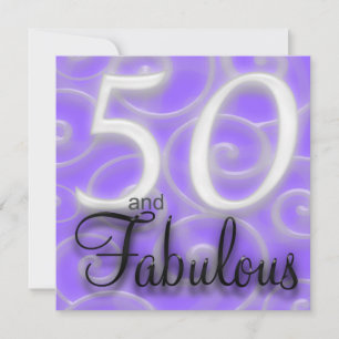 50 são convite fabuloso do aniversário