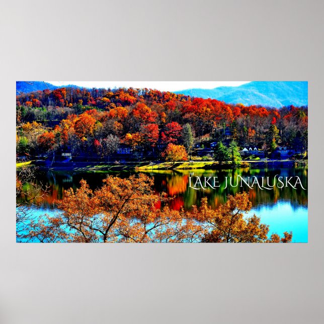 50 X 27 LAGO JUNALUSKA POSTER EM CANVAS PREMIUM BR (Frente)