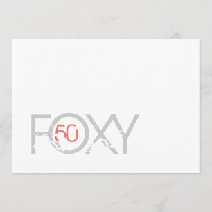 50th aniversário - convite 50 Foxy