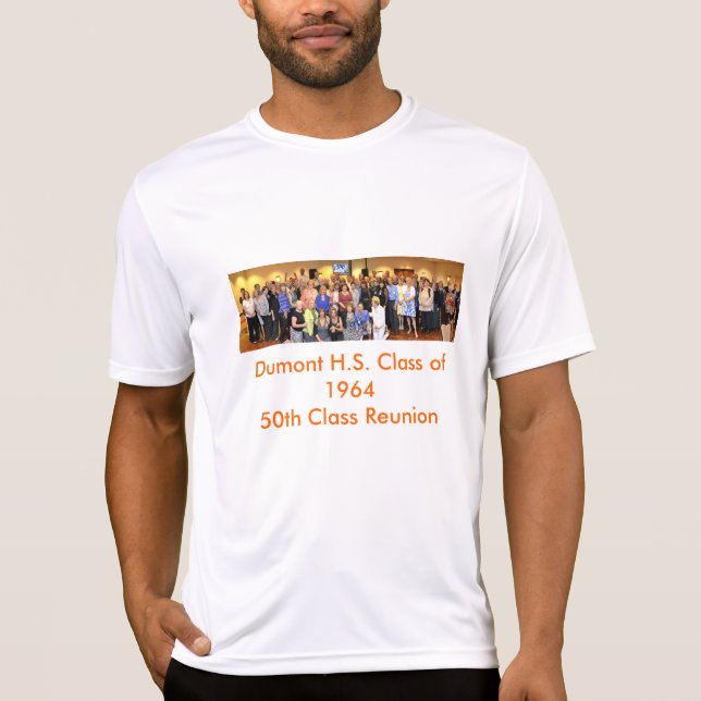50th Camisa de esporte da reunião de classe para (Frente)