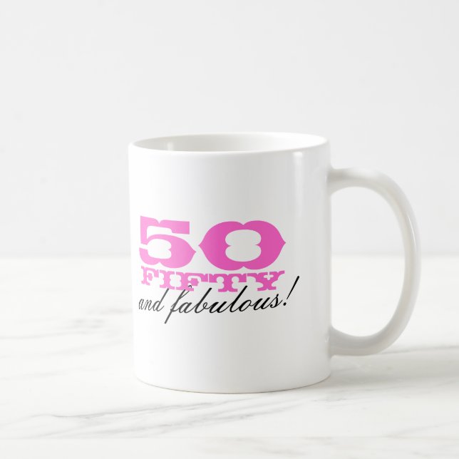 50th Caneca | 50 do aniversário e fabuloso! (Direita)