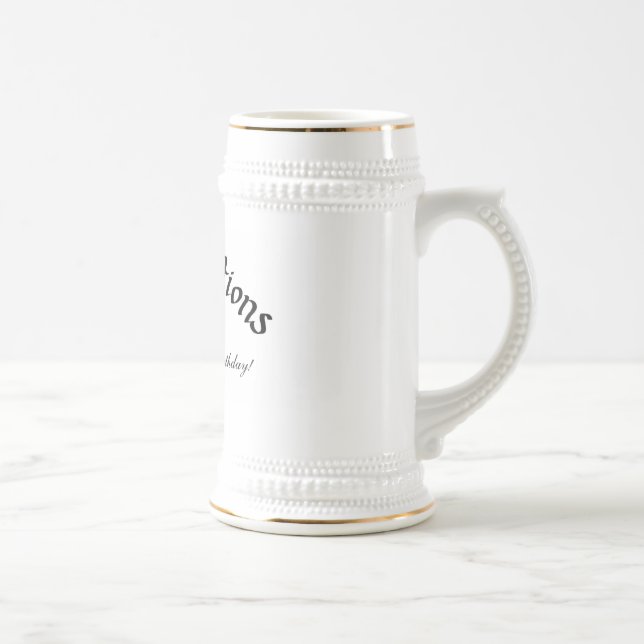 50th Caneca de cerveja do aniversário (Direita)