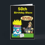 50th Cartão da chama do aniversário<br><div class="desc">50th Cartões do aniversário
 Pegare o 50th cartão perfeito do aniversário para que um membro da família ou um amigo deseje-lhes o feliz aniversario em seu marco miliário 50th Birtday. Nossos 50th cartões do aniversário podem ser personalizados com uma mensagem conhecida ou especial do aniversário de você.</div>