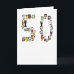 50th cartão de aniversário, cartão da cerveja<br><div class="desc">Estes cartões são inspirados por meus sonhos do dia. Eu espero alguma deles terno seus amigos e família! Todos os cartões são meu próprio design, na maior parte impressões de minhas ilustrações da mão usando cores e o humor corajosos. A escala é moderna, feita no Reino Unido e criada profissional....</div>