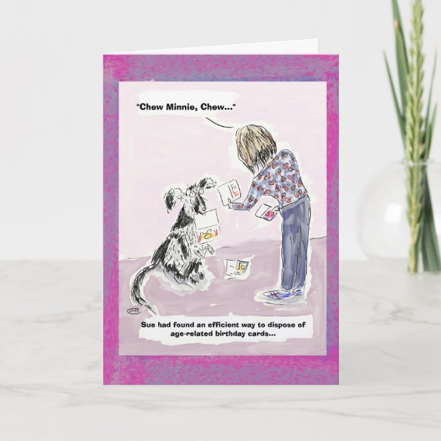 50th cartão engraçado dos desenhos animados do (Frente)